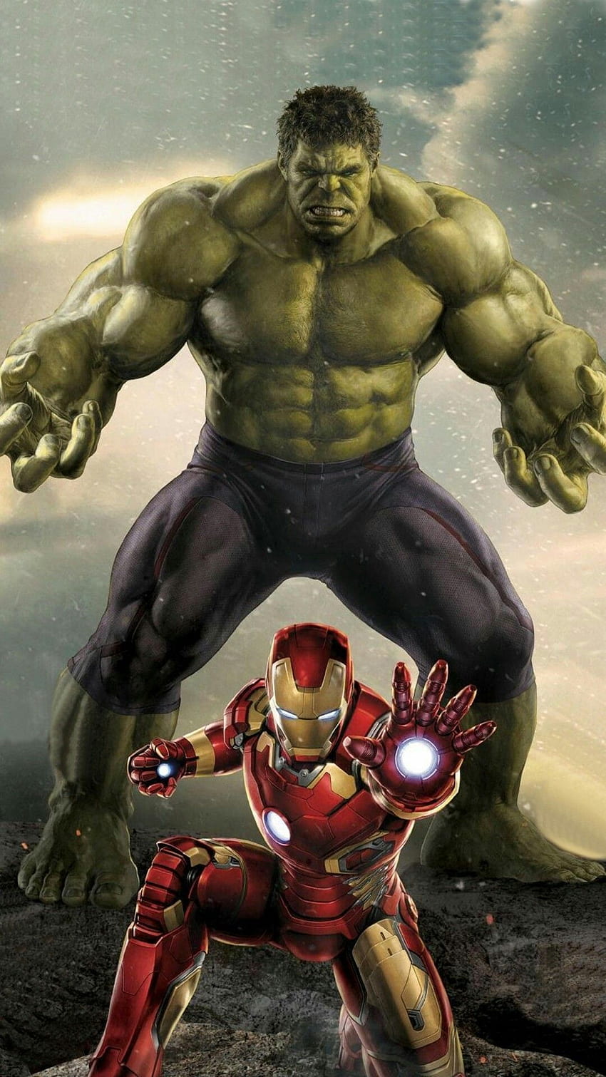 The invincible Ironman and The Incredible Hulk. Hulk, Fotos de super herois, Vingadores HD phone wallpaper
