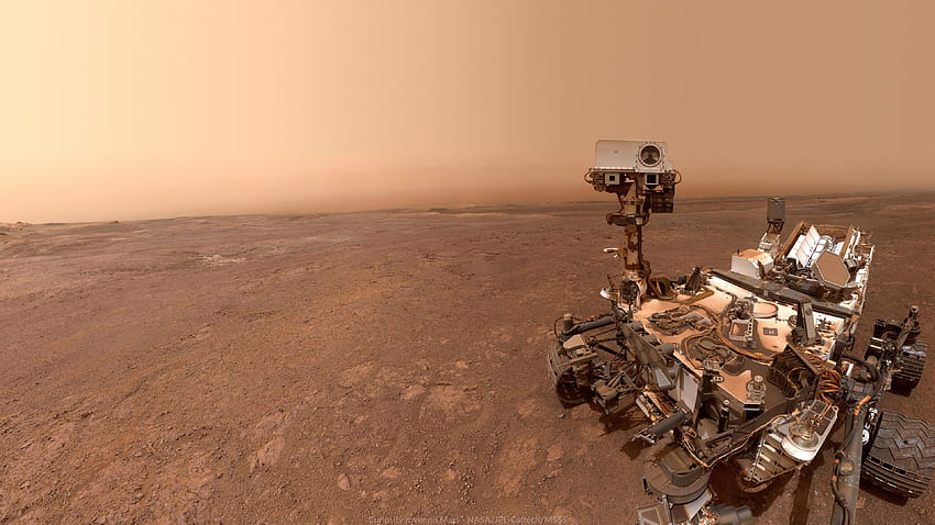 : Curiosity Auto-retrato em Vera Rubin Ridge, Sol 2291, Mars Rover papel de parede HD