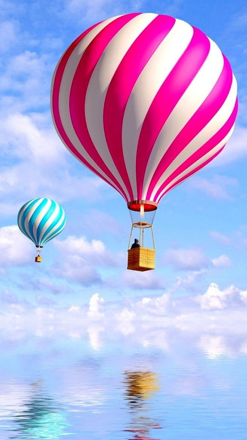 Pink hot air balloon iPhone 6 iPhone 6, Balloons HD phone wallpaper