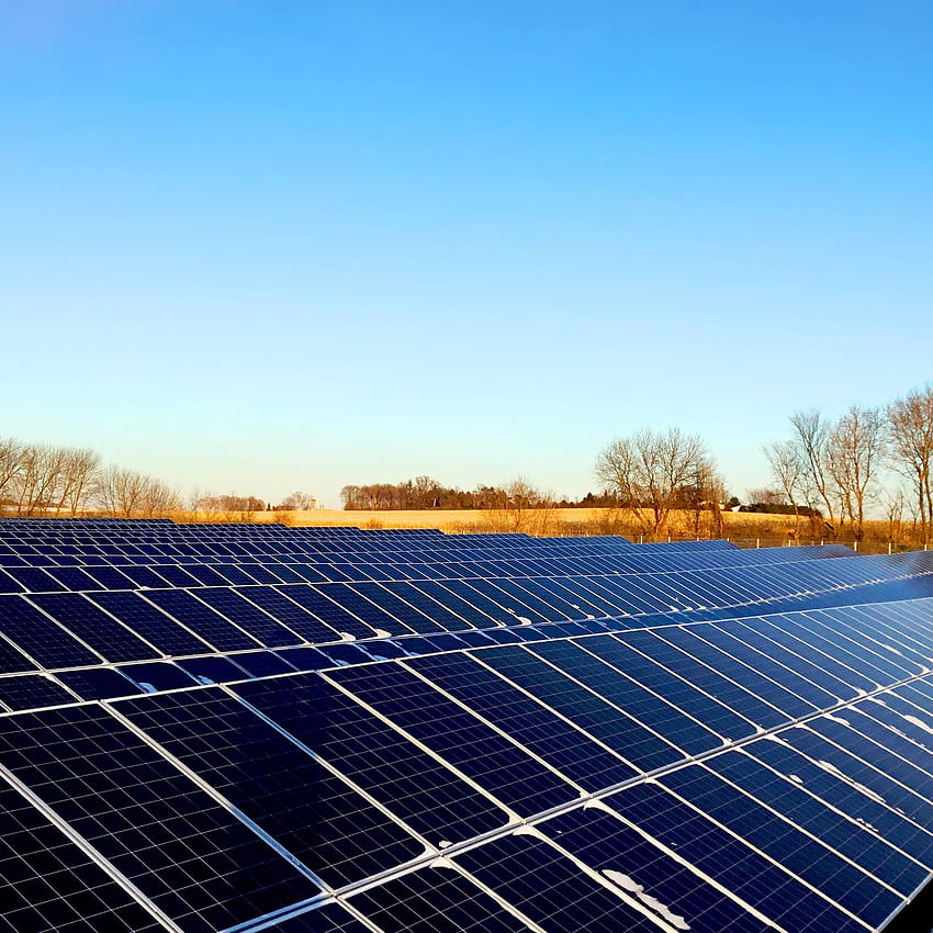 Neues Projekt erweitert Solarangebot für Einwohner von Minnesota, Solar Farm HD-Handy-Hintergrundbild