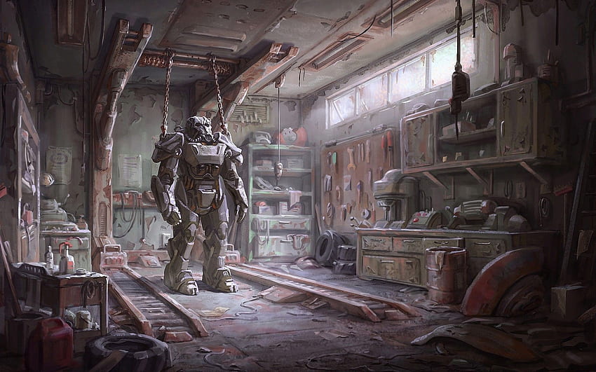 Fallout, Fallout 4, Concept Art, Video Games, Brotherhood Of Steel, Armor / and Mobile Background HD wallpaper