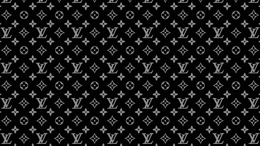 Louis Vuitton, LV Hitam Wallpaper HD