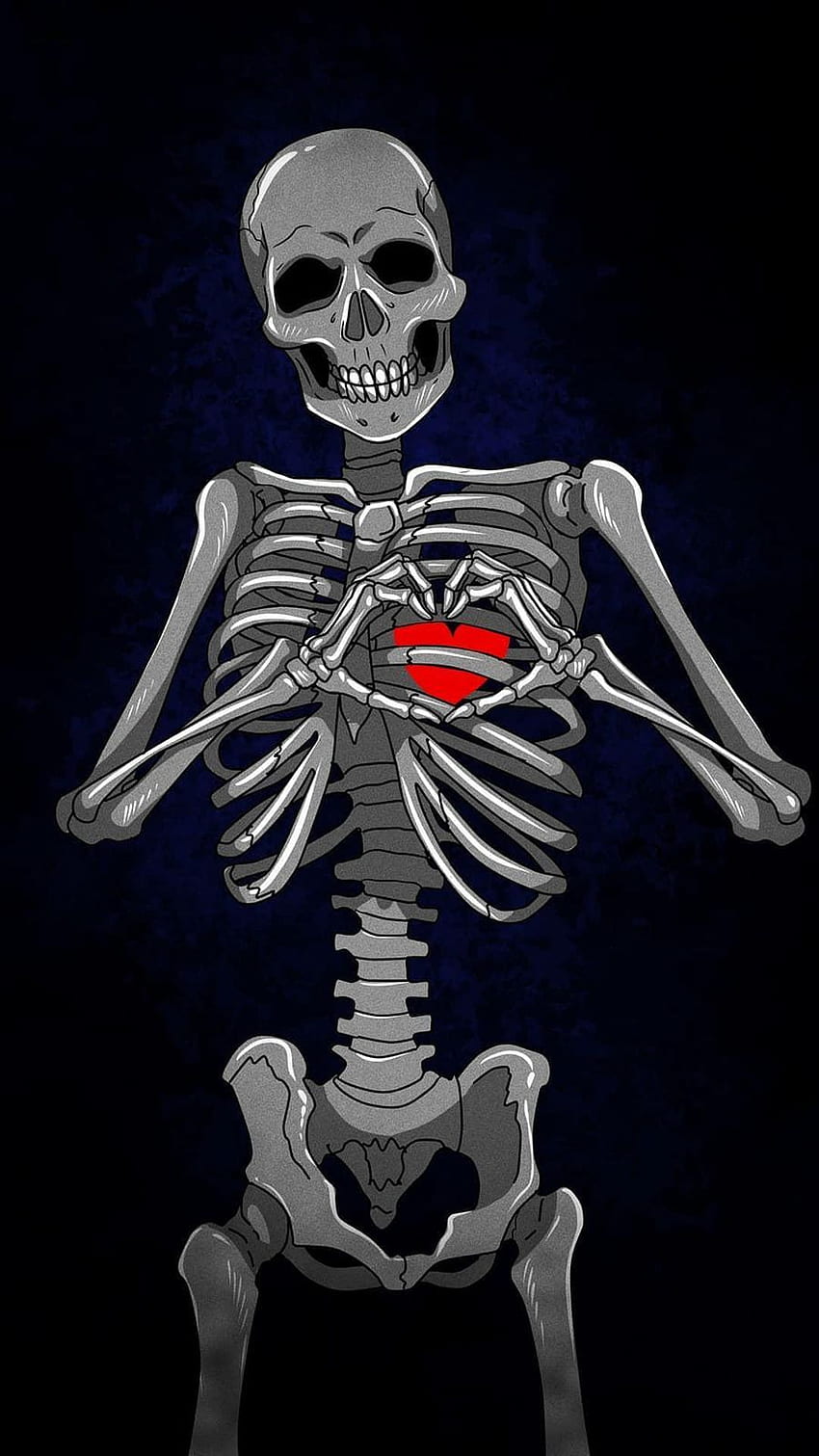 Skeleton, Skeleton Love HD phone wallpaper