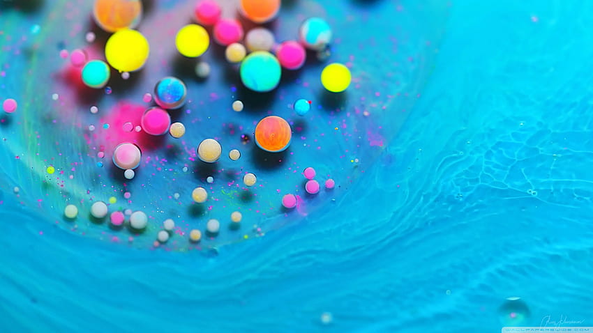 Bright Vibrant Colors Paint Bubbles Ultra Background for U TV HD wallpaper