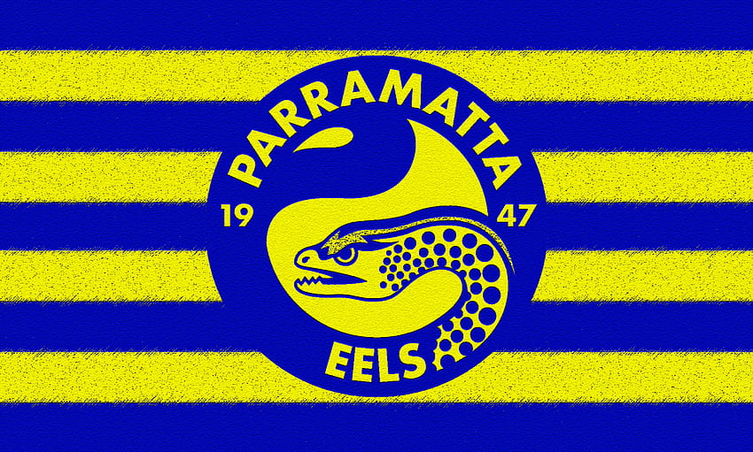 parramatta eels , font, flag, yellow, text, logo - Use HD wallpaper