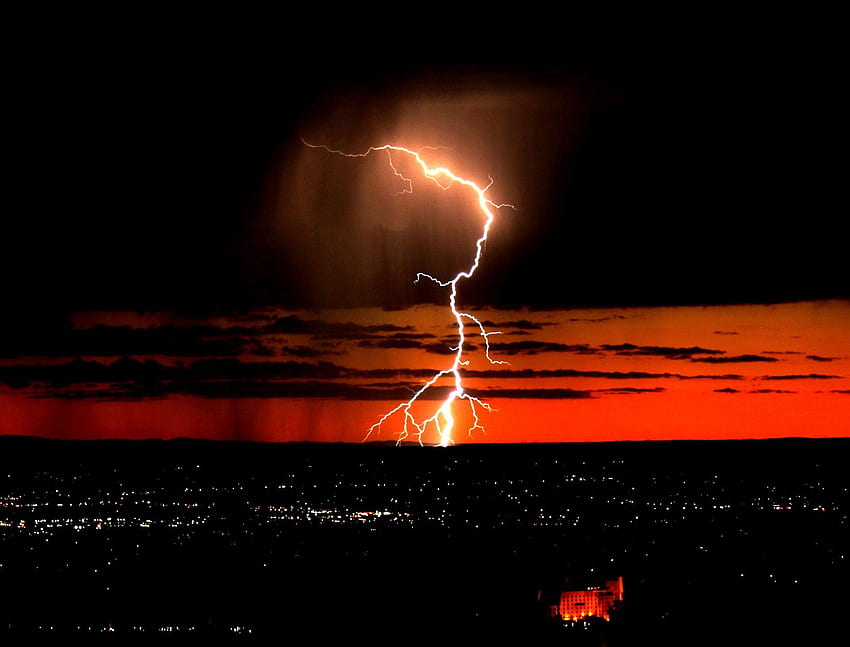 Lightning and Background, Orange Lightning HD wallpaper | Pxfuel