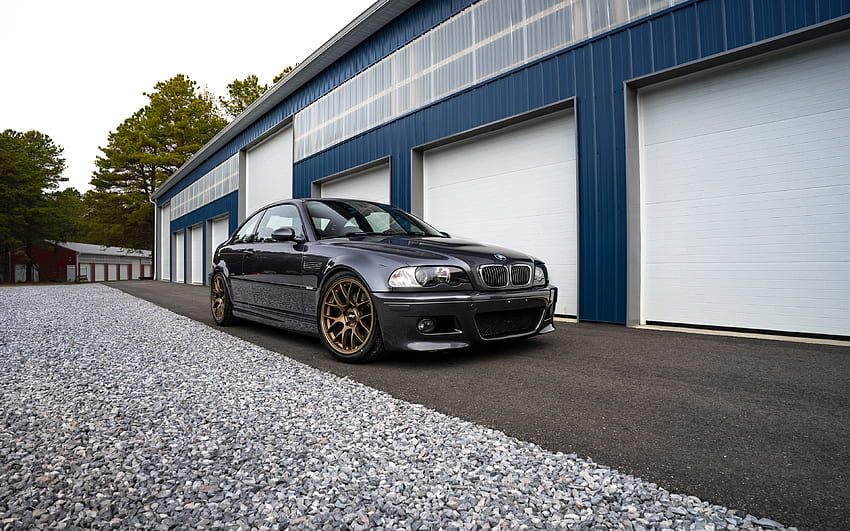 BMW M3 E46, , front view, exterior, black coupe, M3 E46 tuning, black BMW M3, E46, German cars, BMW HD wallpaper