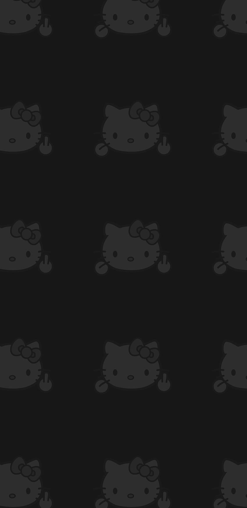 Пин на доске My F A V, Black and White Hello Kitty Papel de parede de celular HD