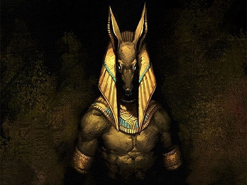 Anubis and Background HD wallpaper