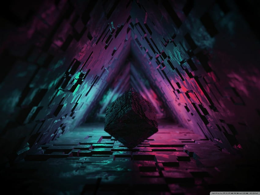 Abstract 3D Triangle Tunnel Ultra Background for : & UltraWide & Laptop : Multi Display, Dual & Triple Monitor : Tablet : Smartphone, 2048 X 1536 Triangle HD wallpaper