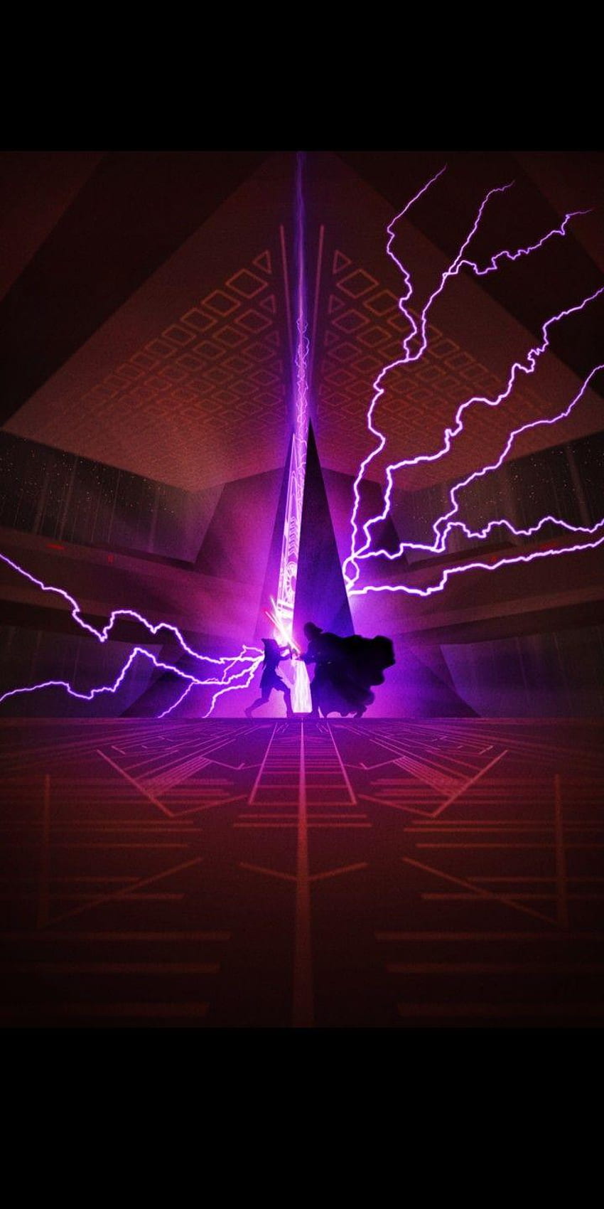 Sabre laser violet, téléphone Star Wars violet Fond d'écran de téléphone HD