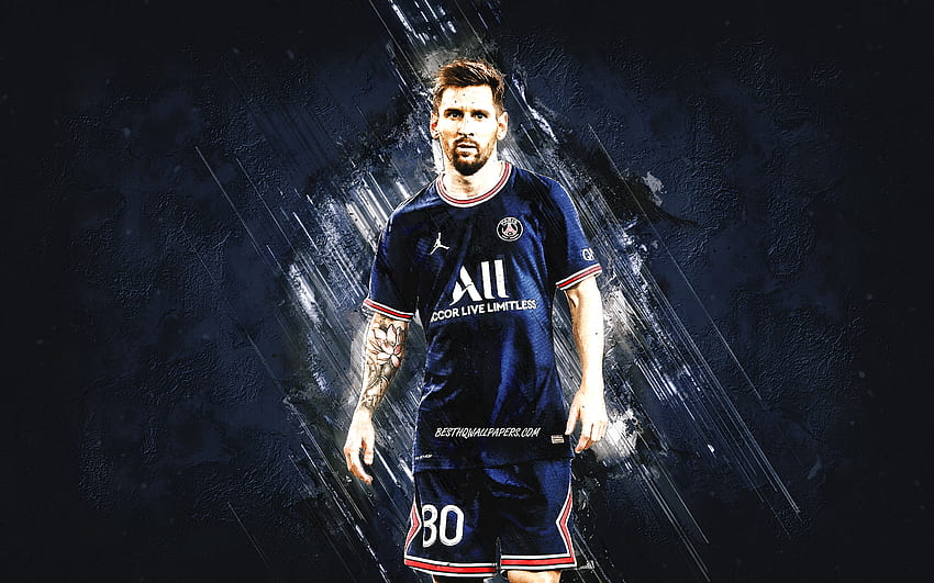 Lionel Messi, PSG, football star, Paris Saint-Germain, Ligue 1, Champions League, Messi PSG, France, football HD wallpaper