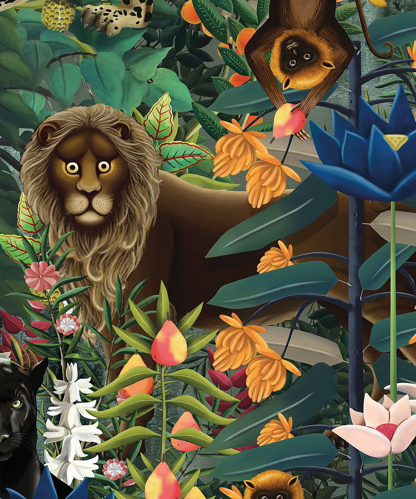 Джунглата • Диви животни • Милтън и Кинг Европа, Животни от тропическите гори HD тапет за телефон