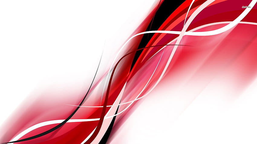Red And White Abstract, Full Red HD wallpaper