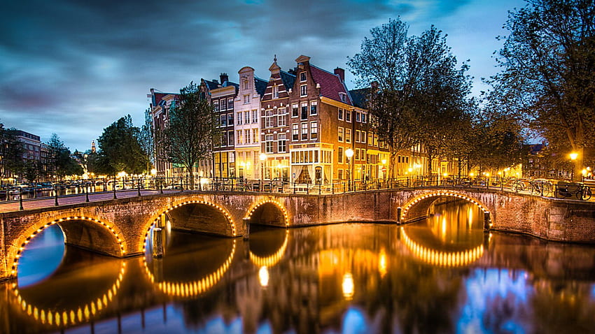 Amsterdam, Amsterdam Bahar HD duvar kağıdı
