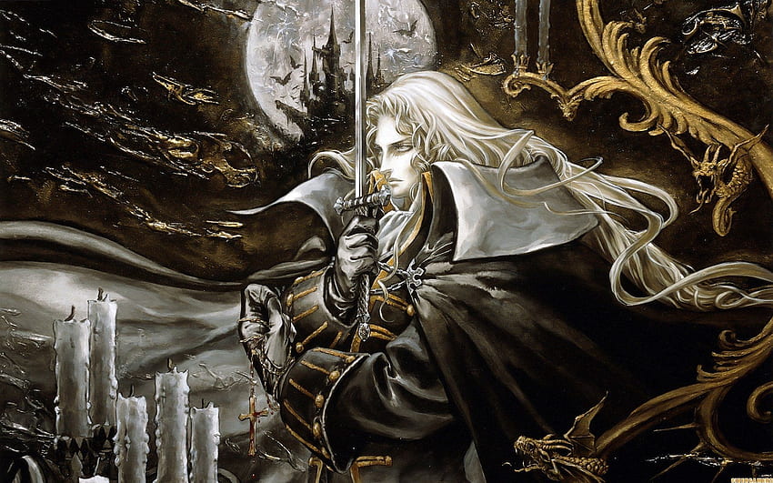 Alucard (Castlevania) and Background , Alucard Castlevania HD wallpaper