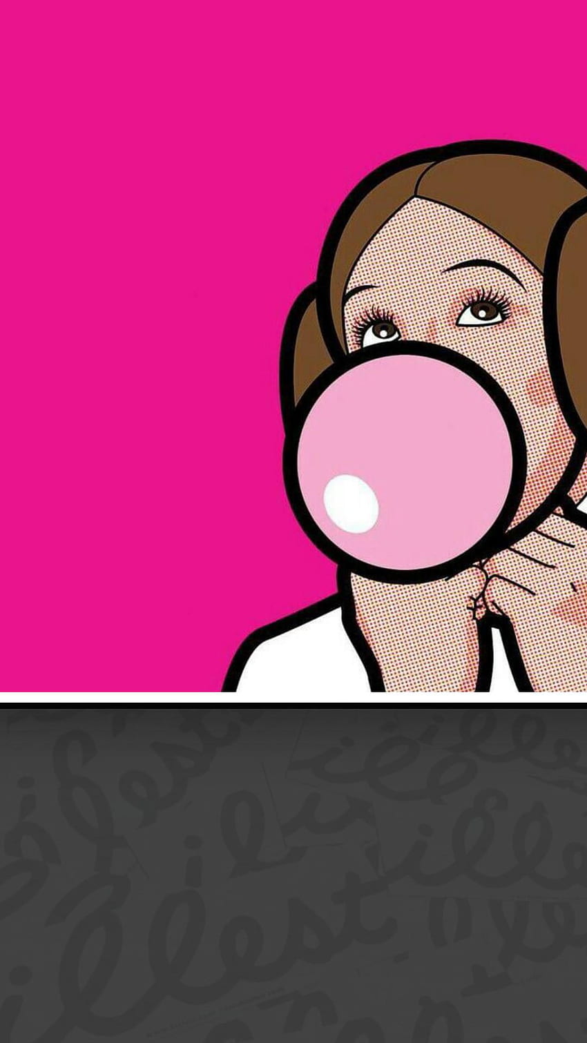 Pop-Art-Mobile, rosa Pop-Art HD-Handy-Hintergrundbild