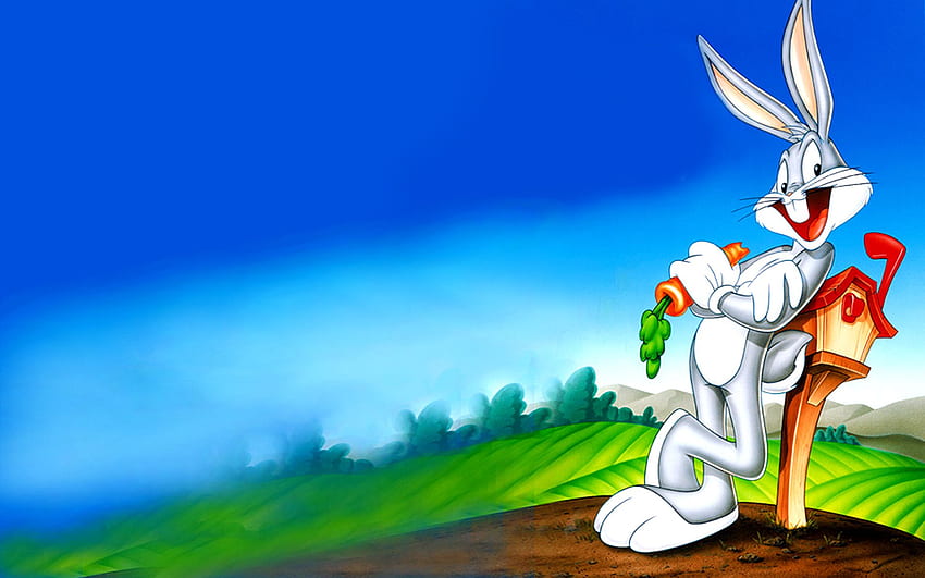 การ์ตูน Looney Tunes Bugs Bunny สำหรับแท็บเล็ตพีซีและมือถือ วอลล์เปเปอร์ HD