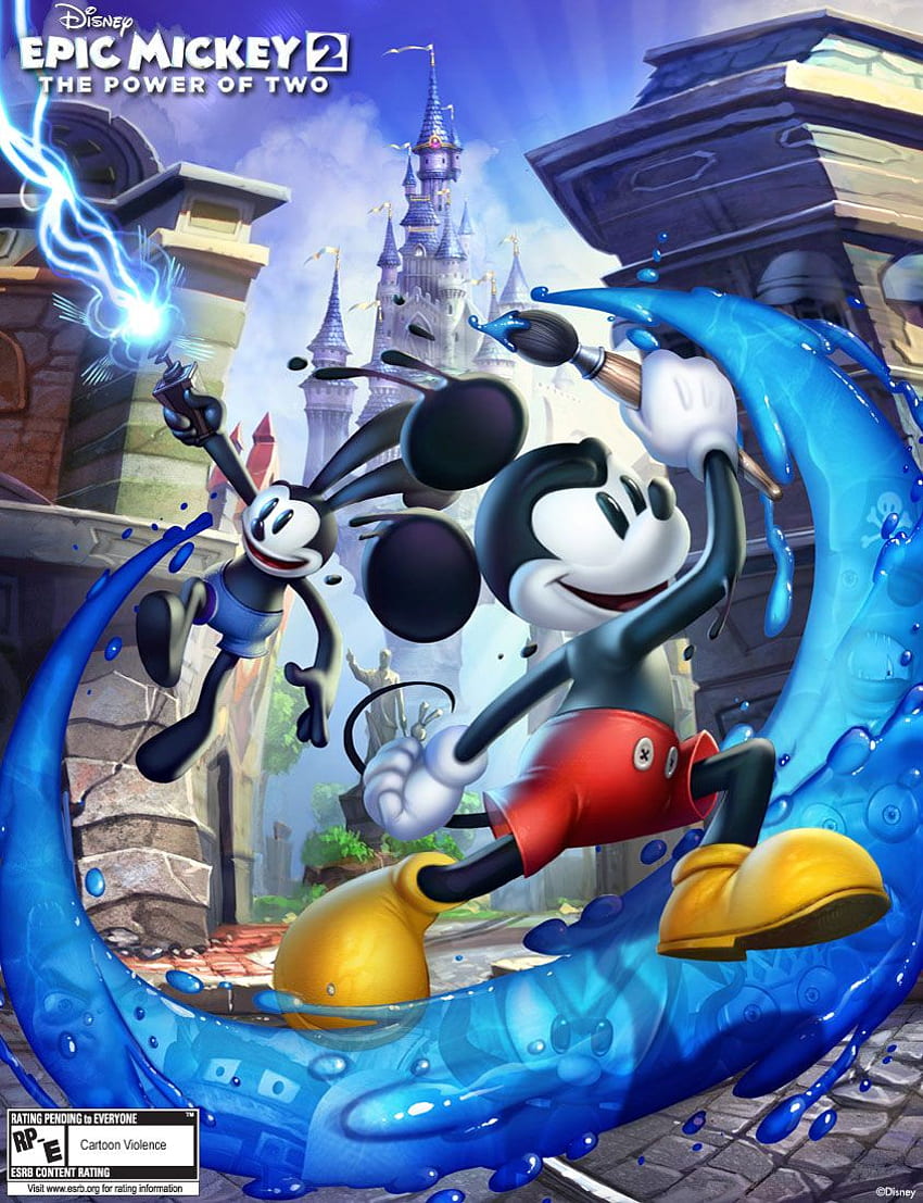 Poster Oswald & Mickey - Karakter & Seni - Epic Mickey 2: Kekuatan Dua. Mickey epik, seni Mickey mouse, disney yang mudah wallpaper ponsel HD