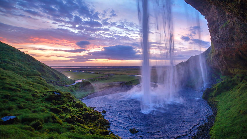 Seljalandsfoss Waterfall, Iceland U , Iceland Summer HD wallpaper
