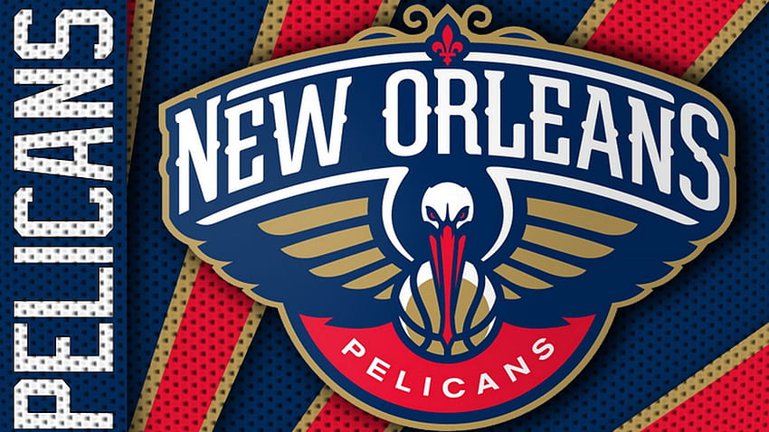 Ню Орлиънс Пеликанс Mac Фон. Баскетбол 2020, лого на Ню Орлиънс Пеликанс HD тапет