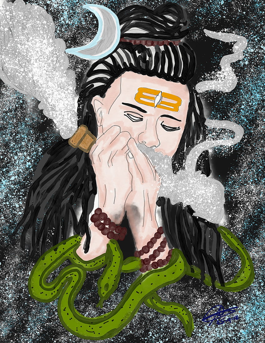 Smoking Chillum God Shiva - Get Two, Lord Shiva Smoking HD phone wallpaper  | Pxfuel