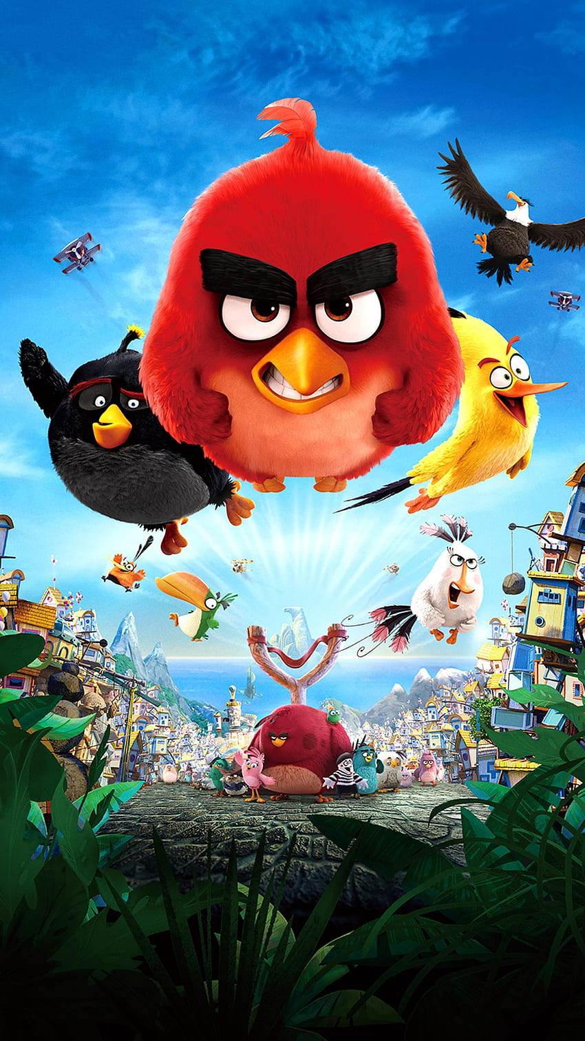 Филмът Angry Birds (2022). HD тапет за телефон