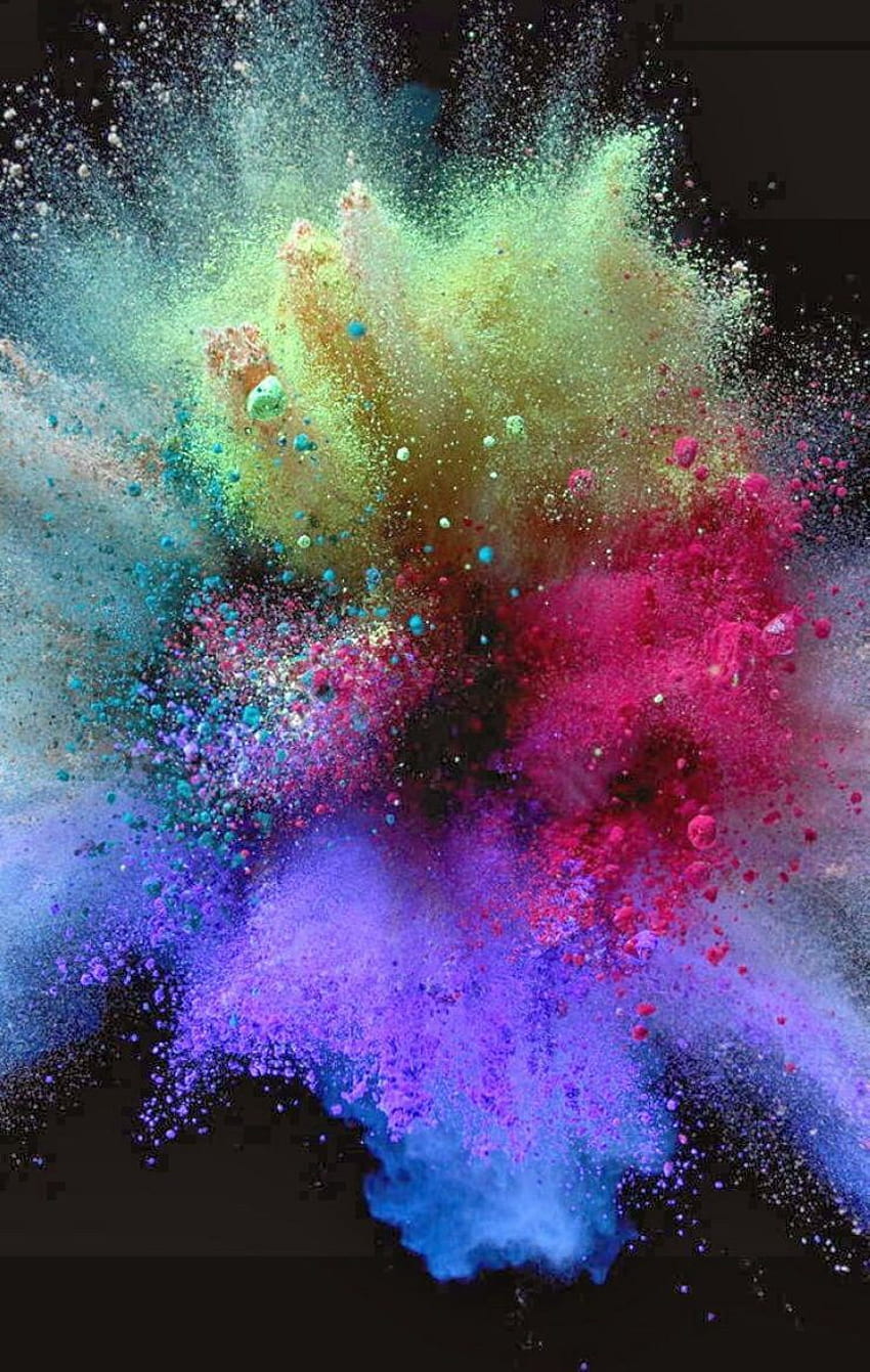 Експлозия на цвят на боя на прах (страница 3) HD тапет за телефон