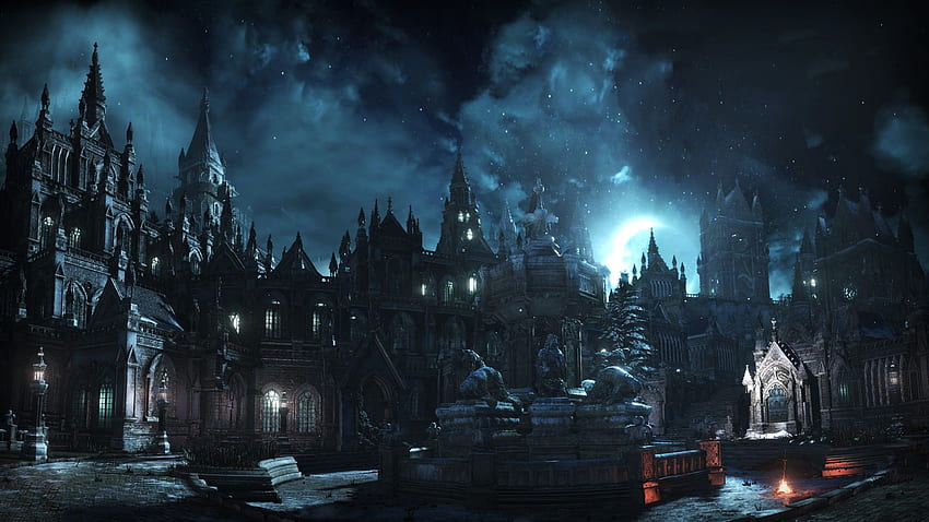 Dark Souls III, arquitetura gótica, Irithyll / e fundo móvel, gótico 2560X1440 papel de parede HD