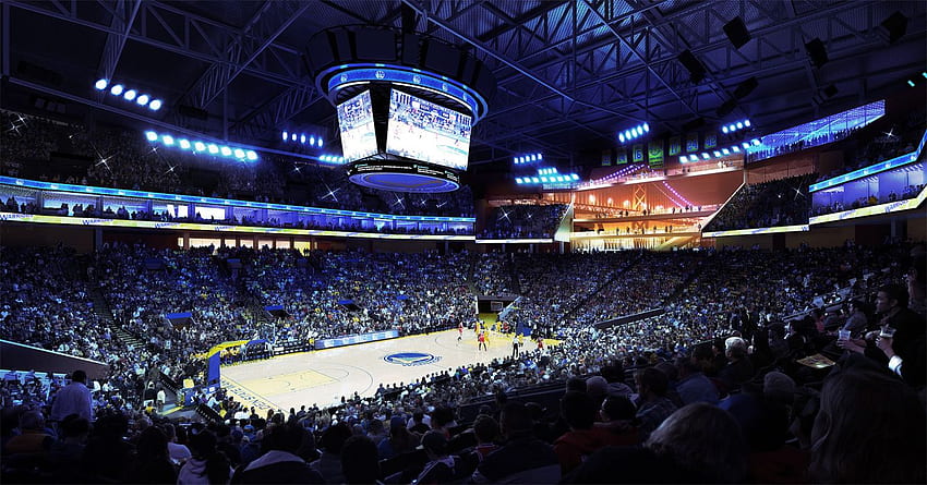 GOLDEN STATE WARRIORS nba-Basketball, Basketballstadion HD-Hintergrundbild