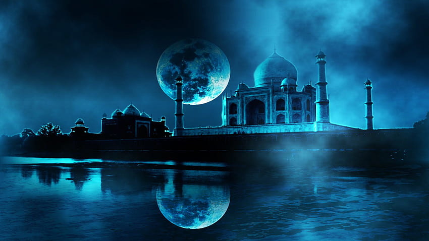 Taj Mahal At Night HD wallpaper