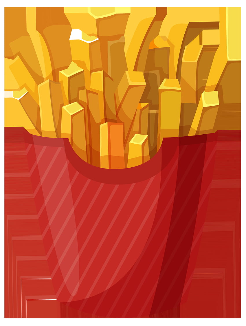 Patatine fritte PNG . Clipart di cibo, Arte del cibo, Clip art, Patatine fritte dei cartoni animati Sfondo del telefono HD