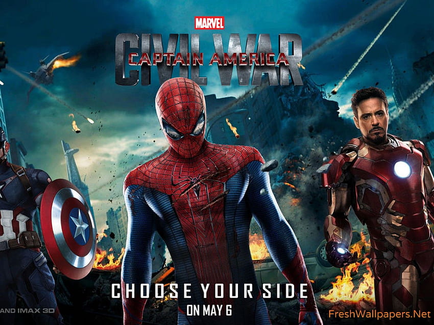 Capitan America Civil War Spiderman, Spider-Man Civil War HD wallpaper |  Pxfuel