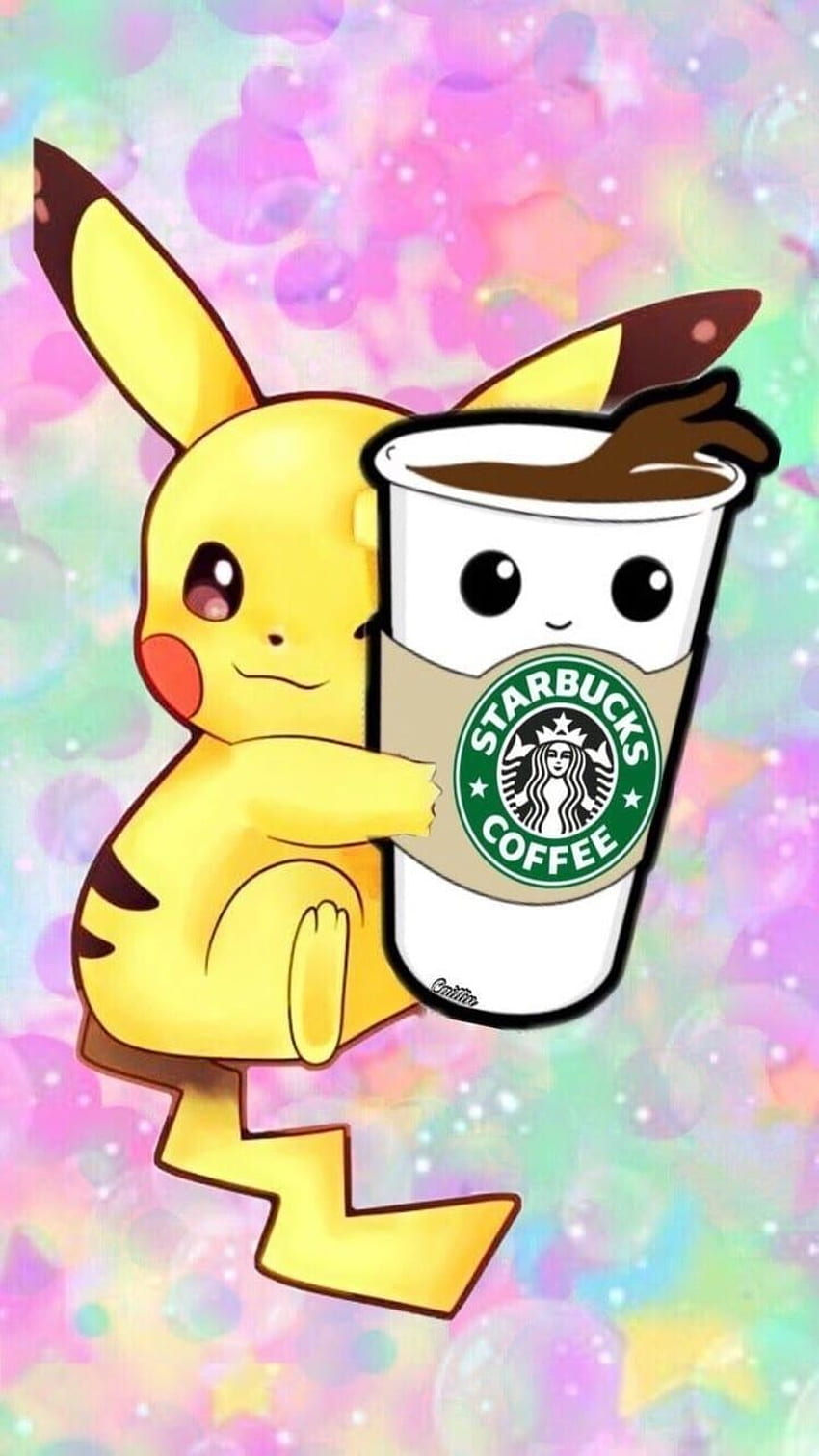Summer Starbucks Background in 2020. Pikachu art, Cute cartoon , Cute pokemon, Coffee Cartoon HD phone wallpaper