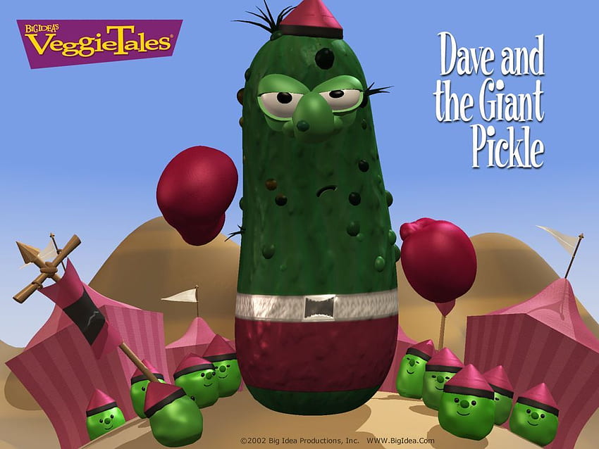VeggieTales Dave And The Giant Pickle Veg O Rama Jukebox Sing Along Songs Vol 3. Giant Pickle, Veggie Tales, Decimals HD wallpaper