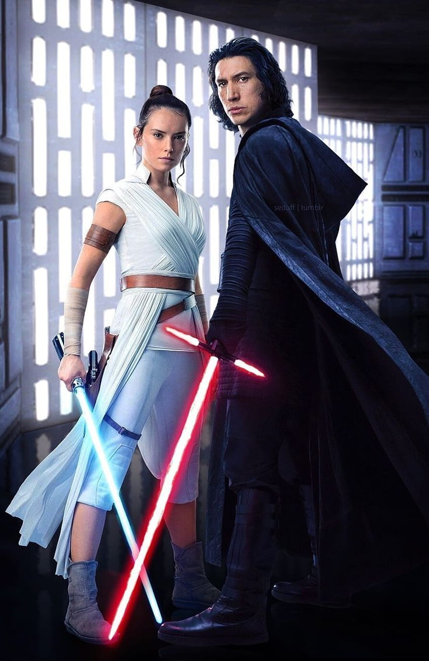 Kylo Ren und Rey + Kylo Ren und Rey. Star Wars Poster, Star Wars Kunst, Star Wars Hintergrund HD-Handy-Hintergrundbild