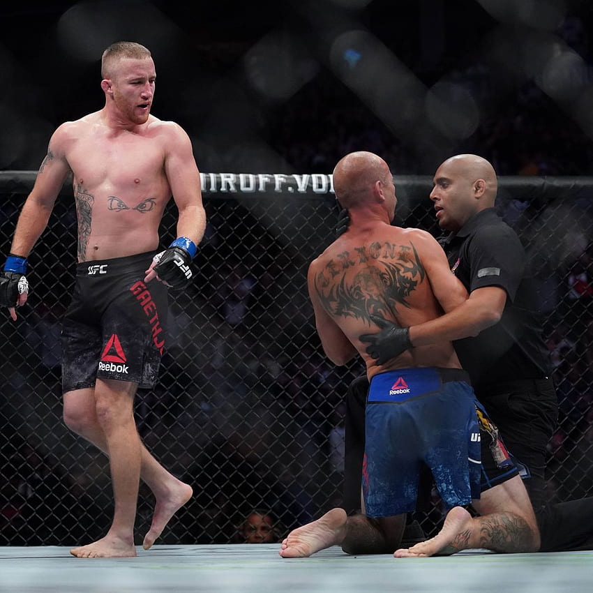 Conor McGregor snubbed by Justin Gaethje after win over Donald HD phone wallpaper