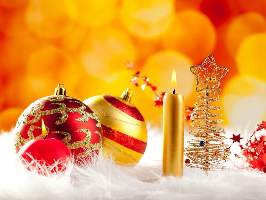 휴일, 새해, 크리스마스, Xmas, 양초 HD 월페이퍼