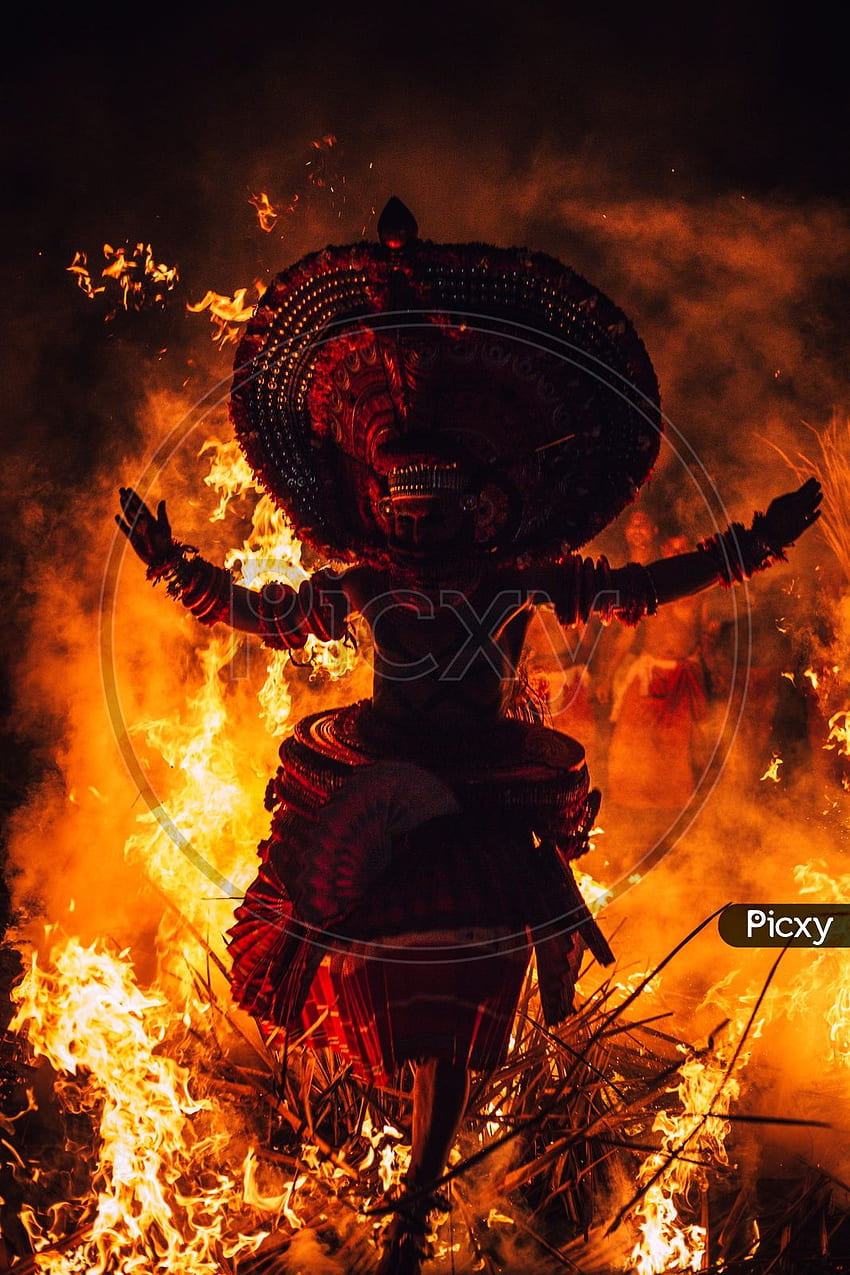Of Theyyam Festival Kerala Danza Dioses PS256178 Picxy fondo de pantalla del teléfono