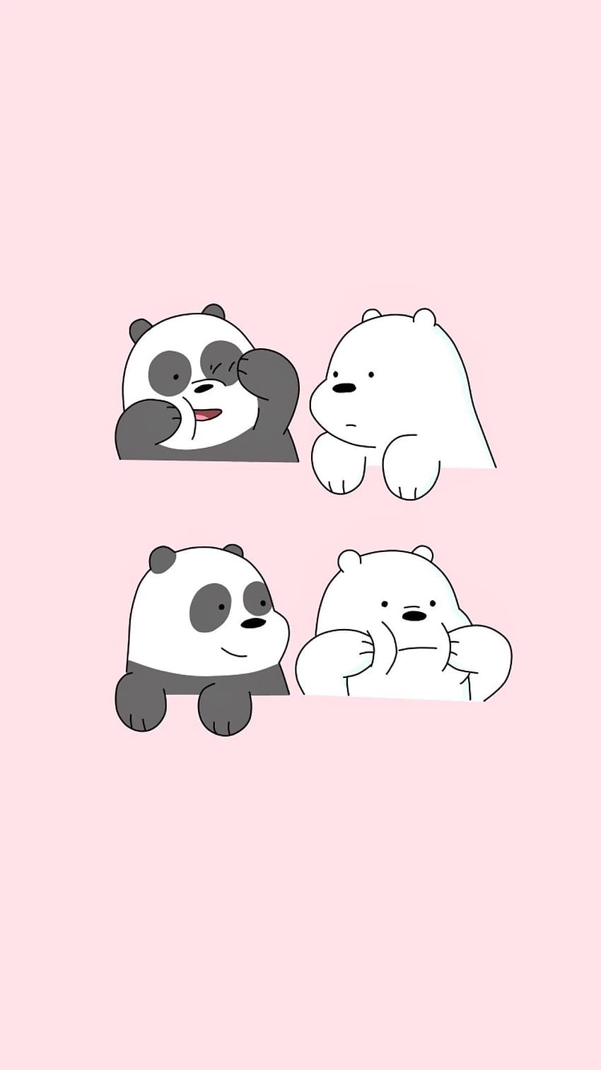 Panda Kawaii. Orso, simpatico panda, simpatico cartone animato Sfondo del telefono HD