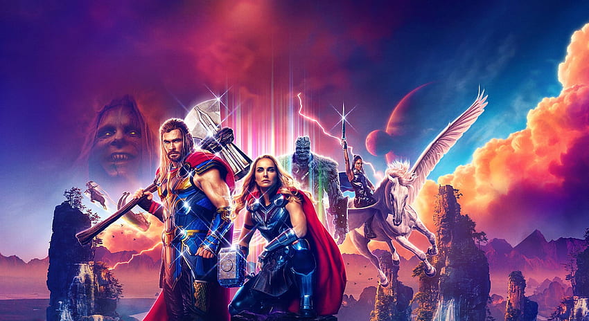 Thor oficial Love And Thunder, filmes, e plano de fundo papel de parede HD