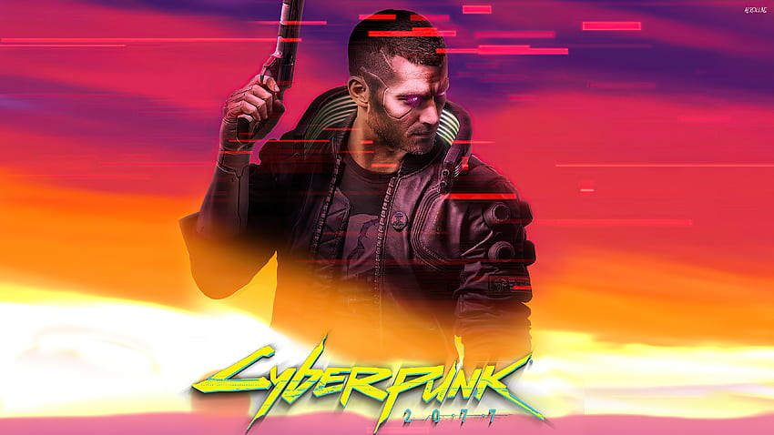 เกม 2020 แฟนอาร์ต โปสเตอร์ Cyberpunk 2077 เกม วอลล์เปเปอร์ HD
