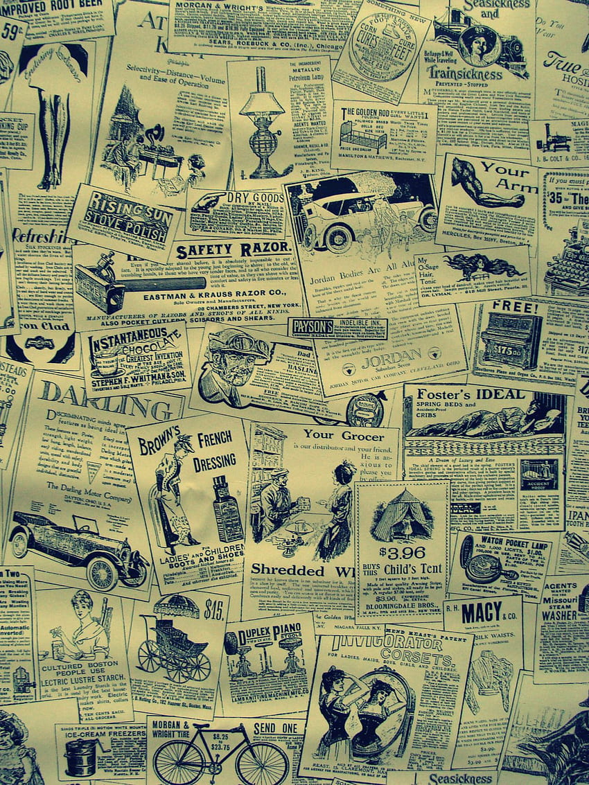 Retro Vintage Newspaper, Newspaper Aesthetic HD phone wallpaper