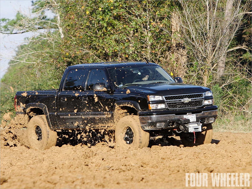 Chevy Trucks In the Mud Fresh Mud Truck - Black Chevy Silverado Mudding - & 背景 高画質の壁紙