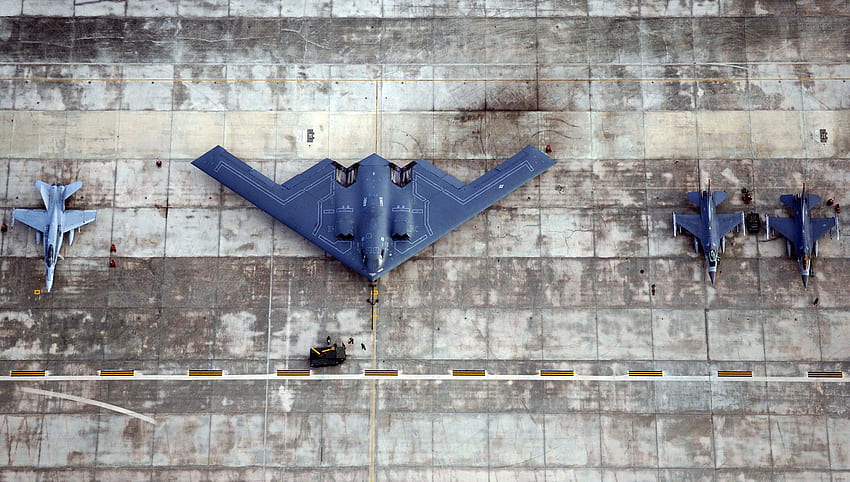 Bombowiec Stealth B2: Panoramiczny: Wysoki Tapeta HD