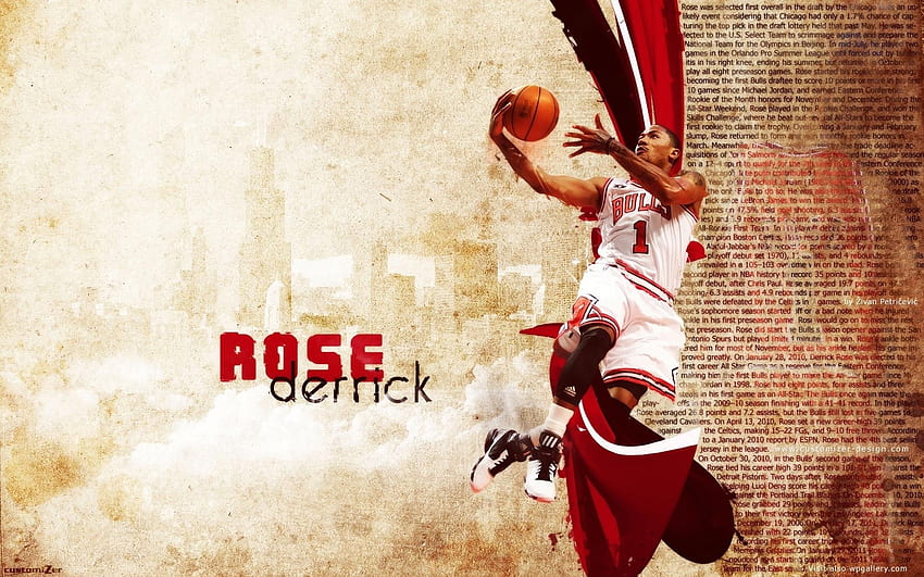 Chicago Bulls Derrick Rose Wallpaper Background 61960 2560x1440px