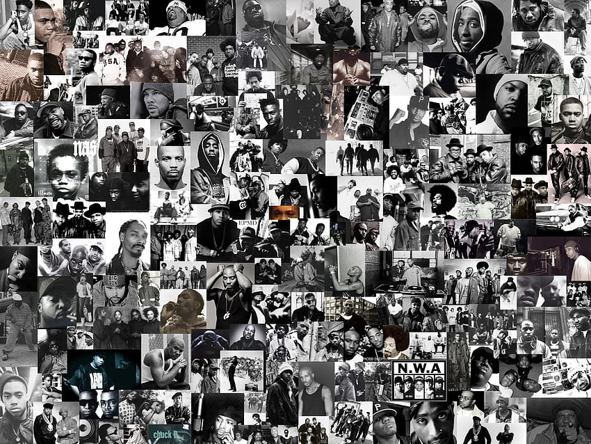 Aesthetic Black 90s Collage - Novocom.top, Hip Hop HD wallpaper
