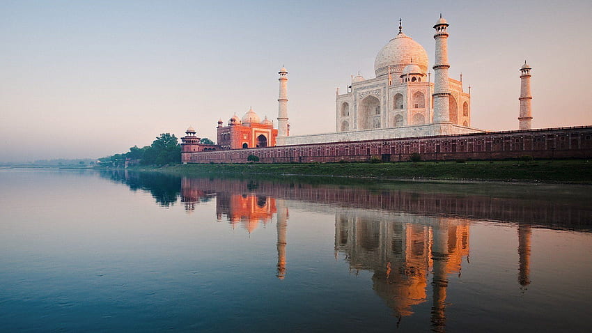 Taj Mahal River, World, , , Background HD wallpaper