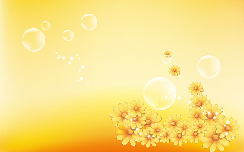 Yellow Flowers Background - , High Definition, Simple Flower HD wallpaper
