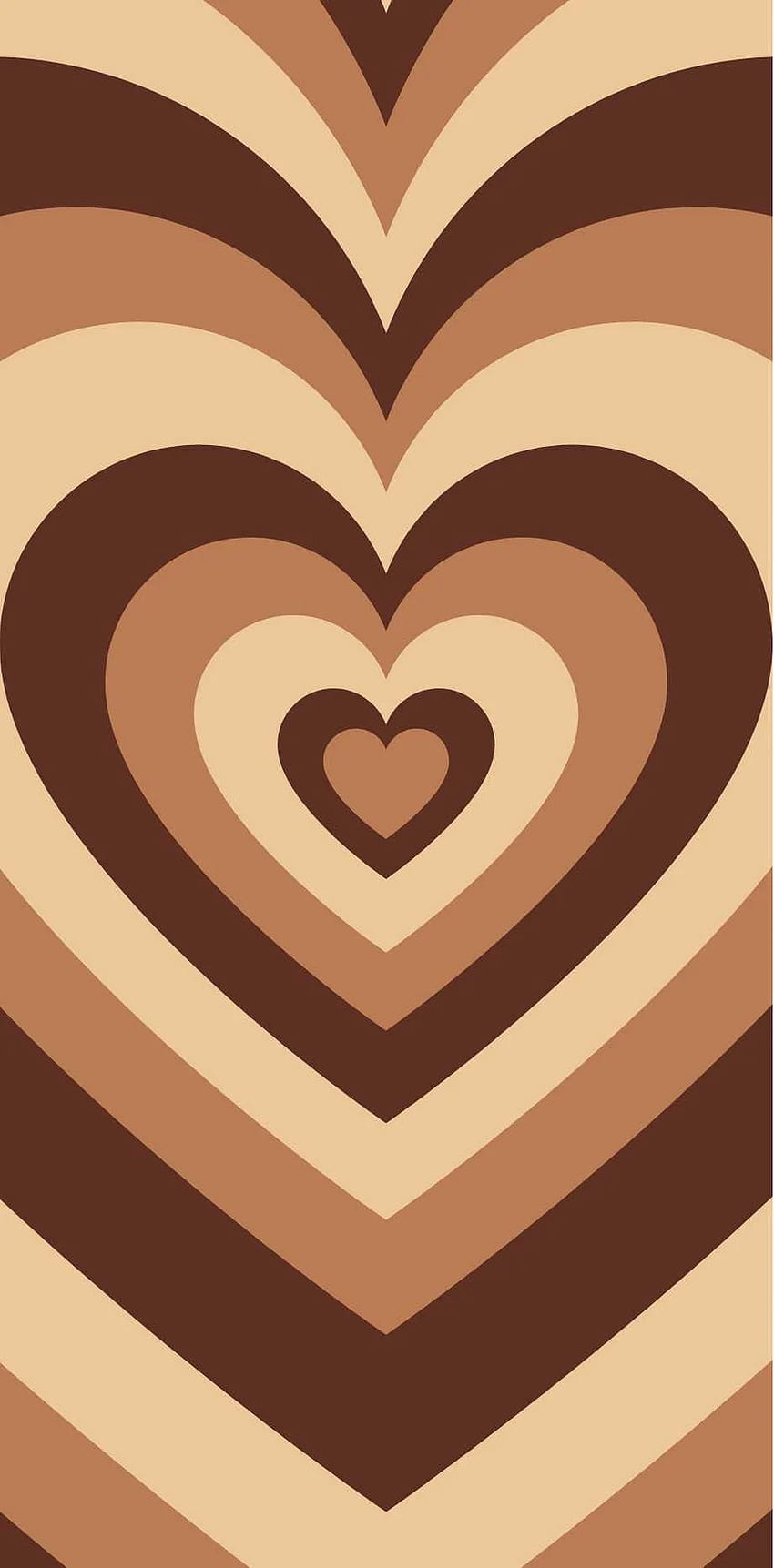 Brown Heart - สุดยอด iPad หัวใจ วอลล์เปเปอร์โทรศัพท์ HD
